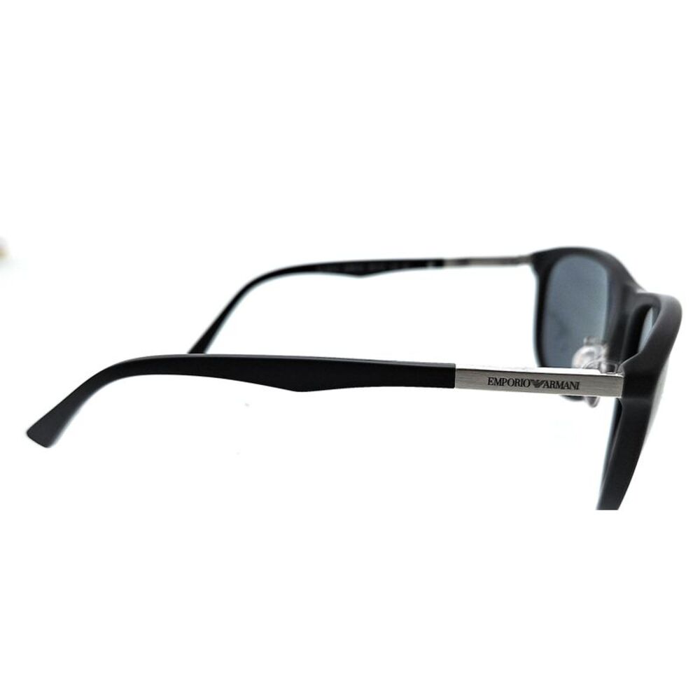 Emporio Armani 0EA4201F 50882V Matte Blue Round Sunglasses - Picture 4 of 5